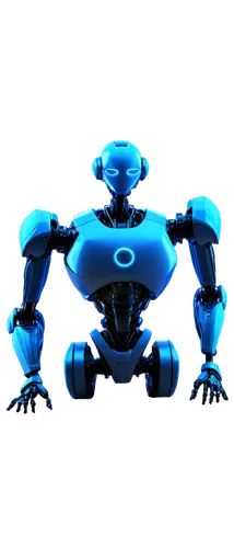 3D model, futuristic, sci-fi, metallic material, glowing blue lines, intricate details, robotic structure, neon lights, dark background, low-key lighting, 3/4 composition, shallow depth of field, high