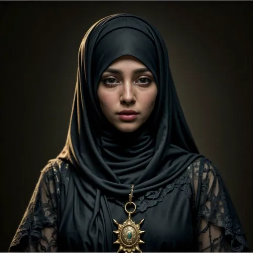 a young woman in a head scarf and necklace,islamic girl,muslim woman,abaya,hijab,yemenites,arab,arabian,yemeni,hijaber,hejab,hayat,muslima,khatoon,habibti,hijabs,rouiba,arabiyah,safiya,emirati,zahida