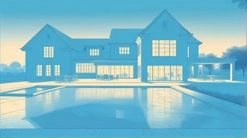 silhouette of building design drawings, light blue colour, sketch style


,an animation scene with a house, a swimming pool, and trees,houses clipart,pool house,luxury property,hovnanian,dreamhouse,ga