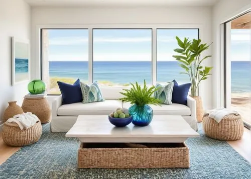 oceanfront,oceanview,ocean view,beach house,window with sea view,beach furniture,beachfront,seaside view,contemporary decor,modern decor,ocean background,beachhouse,beach view,blue sea shell pattern,modern living room,sandpiper bay,dream beach,hovnanian,dunes house,homeaway,Illustration,Abstract Fantasy,Abstract Fantasy 21