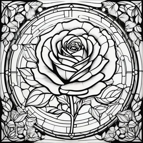 roses pattern,rose flower illustration,frame rose,rose frame,roses frame,rose flower drawing,Illustration,Black and White,Black and White 08