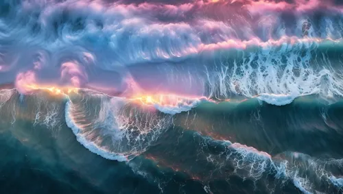 ocean waves,tidal wave,rainbow waves,water waves,sea water splash,coral swirl,Photography,General,Natural