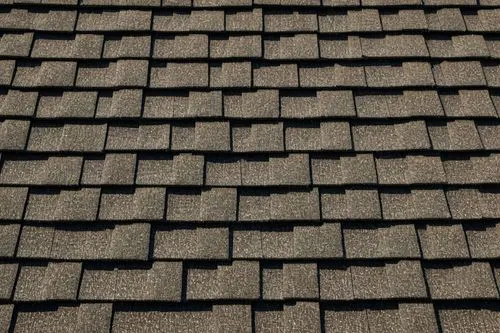 Roofing materials comparison, 3-tab shingles, architectural shingles, cost analysis, detailed roof structure, overlapping tabs, granular surface, asphalt material, rustic texture, residential building