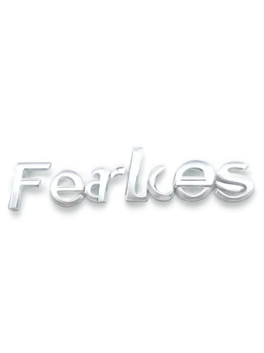 Fearless logo, metallic silver, bold font, strong lines, geometric shape, 3D effect, glossy finish, chrome texture, centered composition, high contrast lighting, dramatic shading, futuristic feel, abs