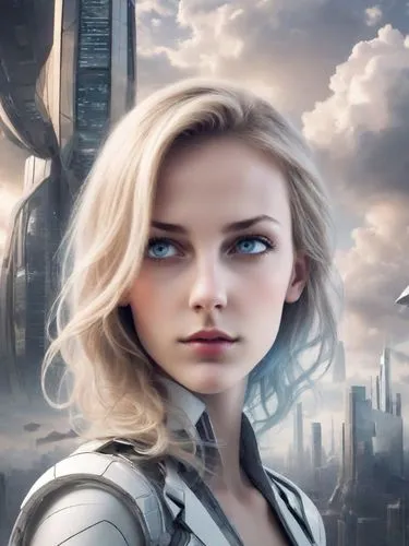 sci fiction illustration,katniss,superhero background,digital compositing,photoshop manipulation,cg artwork,divergent,world digital painting,metropolis,portrait background,cyborg,elsa,sci fi,full hd wallpaper,femme fatale,sarah walker,fantasy portrait,heroic fantasy,head woman,archangel