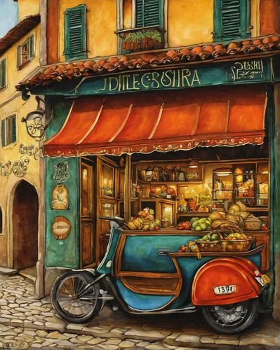 italian painter,sicilian cuisine,italian food,1000miglia,italia,deli,bistro,italy,greengrocer,tuscan,italian style,italians,trastevere,liguria,volterra,italian nuts,vespa,italian cuisine,italian,colored pencil background,Illustration,Abstract Fantasy,Abstract Fantasy 09