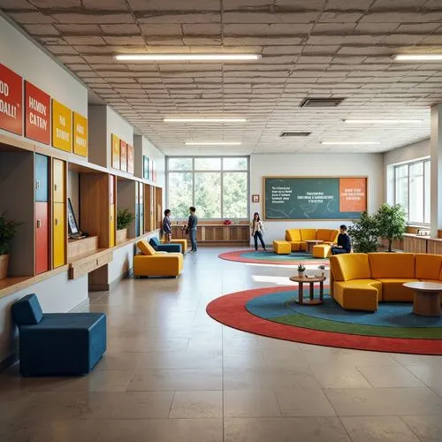 children's interior,school design,mid century modern,lobby,collaboratory,search interior solutions,oclc,kinsolving,staffroom,children's room,offices,foyer,midcentury,modern office,rackspace,modern decor,ideacentre,hubspot,hostels,kidspace