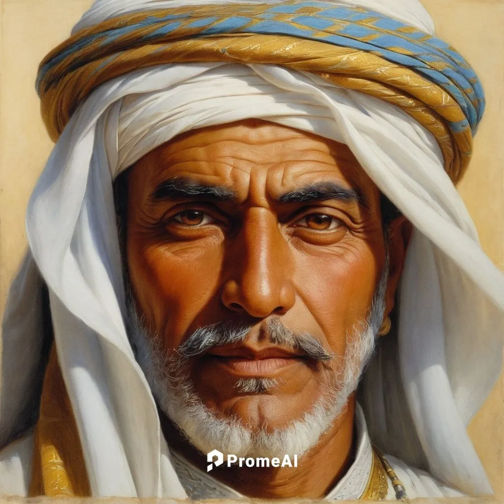 an arabic man charachter portrait,bedouin,mandaeans,hammami,arab,kuwaiti,bahraini,emirati,abdulghani,munarman,abdellahi,abdelbaki,mandaean,nasimi,mohammedmian,abdellaoue,bedouins,omani,abdeljilil,abde