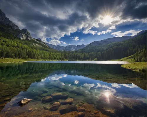 The Black Lake in Durmitor National Park, Montenegro,dolomites,south tyrol,lake misurina,alpsee,alpine lake,austria,east tyrol,heaven lake,slovenia,tatra mountains,southeast switzerland,seealpsee,tyro