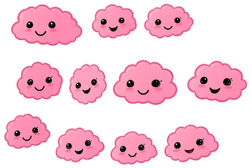 slimes,puffy hearts,smilies,blobs,slowpokes,kirby,korb,cupcake background,tamagotchis,pompoms,macaron pattern,roses pattern,bifaces,pobjoy,kirbyjon,pink vector,flum,pushpins,pinkies,masuku,Unique,Design,Sticker