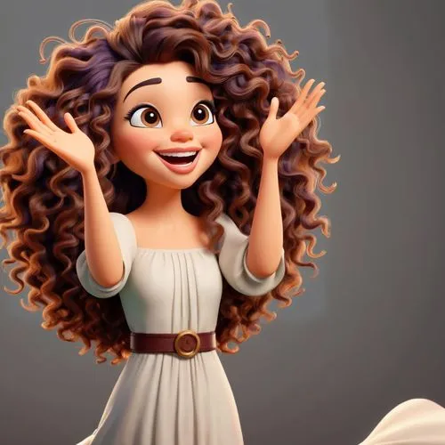 merida,tiana,rapunzel,agnes,cute cartoon character,princess anna,moana,curly hair,disney character,curly brunette,cute cartoon image,cg,curly,gypsy hair,curls,cepora judith,medusa,princess sofia,ariel,animated cartoon