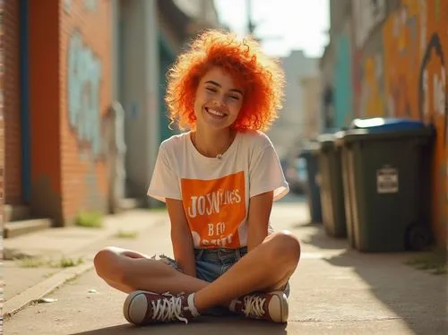 girl in t-shirt,fro,clementine,syd,bright orange,orange,hayley,sonrisa,chachi,orange color,orange half,nora,nneka,oranje,healy,lina,tshirt,feiyue,tangerine,maci,Photography,General,Realistic