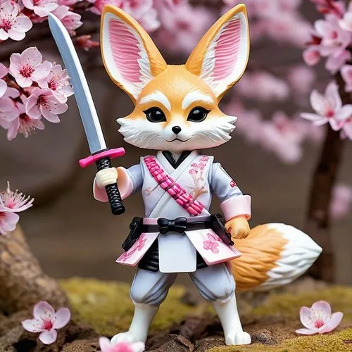 kunimitsu,samurai fighter,samurai,hanami,fennec,yiji,Unique,3D,Garage Kits