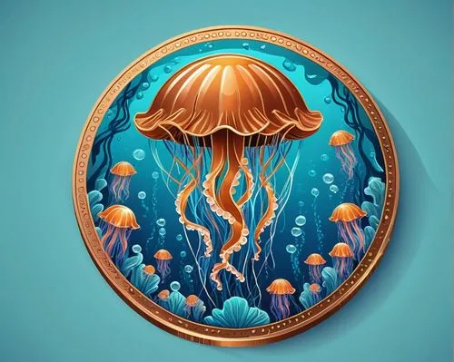 jellyfish collage,jellyfish,deep sea nautilus,nautilus,cnidaria,aquarium decor,mushroom landscape,sea-life,lion's mane jellyfish,sea anemone,aquarium,underwater landscape,porthole,under sea,sea jellies,undersea,chambered nautilus,cancer illustration,mushroom island,underwater background,Unique,3D,Isometric