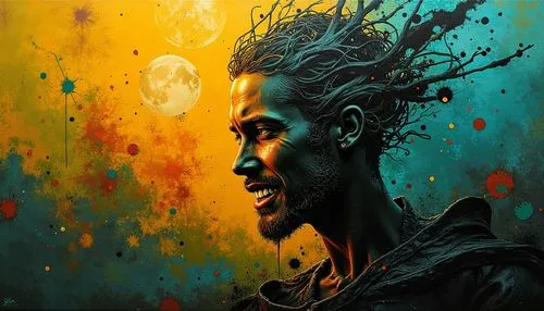 kudi,afrofuturism,shwayze,toure,layzie,huddlestone,apophis,cudi,gael,moonesinghe,akala,street artist,ilaje,siddharta,spray paint,orishas,african art,gebreselassie,african man,oshun