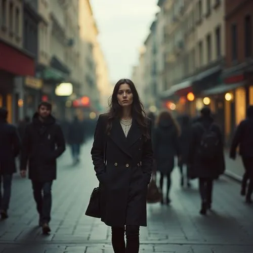 girl walking away,woman walking,parisian,parisienne,city ​​portrait,pedestrian,Photography,Documentary Photography,Documentary Photography 05