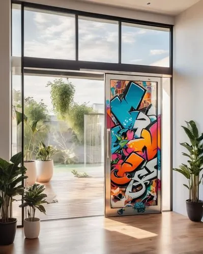 modern decor,steel door,glass wall,metallic door,contemporary decor,glass painting,creative office,slide canvas,wall painting,wall paint,crittall,metal cabinet,modern office,wall art,graffiti art,smart home,fridges,wall panel,glass window,house painting,Conceptual Art,Graffiti Art,Graffiti Art 09