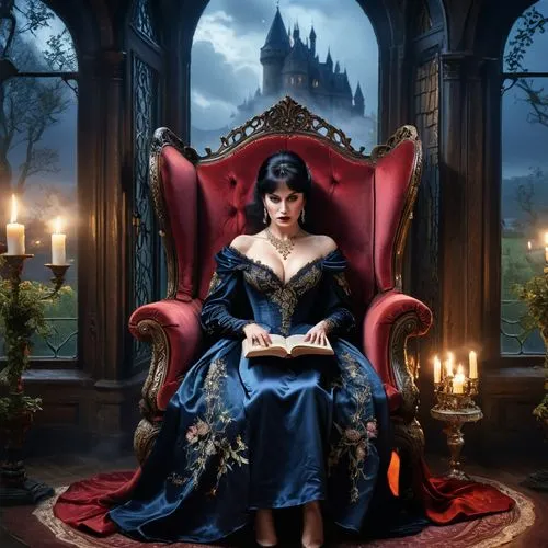 elvira,gothic portrait,cinderella,emperatriz,arwen,fantasy picture,Photography,General,Commercial