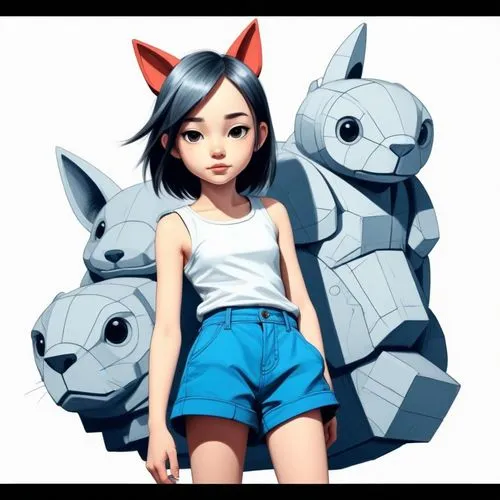 digimon,low poly,lowpoly,3d model,chua,anime 3d