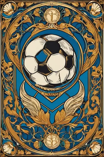 soccer ball,art nouveau design,crest,the ball,art nouveau,art nouveau frame,uefa,children's soccer,copa,soccer,soccer player,emblem,fifa 2018,world cup,soccer field,swiss ball,futebol de salão,soccer kick,soccer team,ball,Illustration,Retro,Retro 13