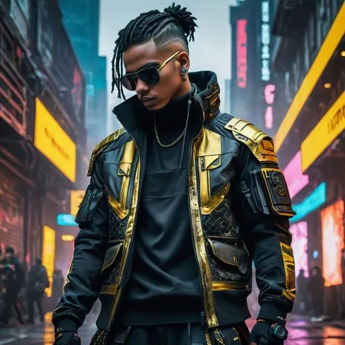 taeyang,ozuna,yohji,xin,jacket,novelist,khalil,cyberpunk,masilela,jaden,azari,ilaje,kweder,makonnen,alsina,masekela,zhu,futuristic,afrofuturism,yellow jacket,Photography,General,Fantasy