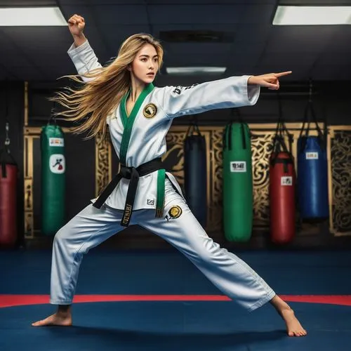 taekwondo,marine corps martial arts program,martial arts uniform,tang soo do,hapkido,karate,kajukenbo,japanese martial arts,martial arts,judo,taekkyeon,vovinam,brazilian jiu-jitsu,jeet kune do,black belt,eskrima,haidong gumdo,shorinji kempo,fighting stance,striking combat sports,Illustration,Realistic Fantasy,Realistic Fantasy 25