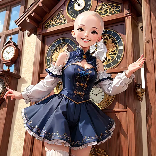 clockmaker,grandfather clock,cuckoo clock,cuckoo clocks,female doll,marionette,doll kitchen,stechnelke,doll's festival,artist doll,painter doll,alice,tumbling doll,fairy tale character,clock,dollfie,dress doll,waitress,doll dress,maid,Anime,Anime,General