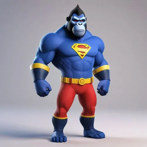 omac,zortman,grodd,freakazoid,bluto,hammerman,greyskull,blue demon,fortman,blastaar,barlee,mongul,renderman,kryptonian,snyderman,muscle man,apokolips,gorilla soldier,marvelman,darkseid,Unique,3D,3D Character