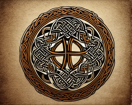 Create a Celtic logo with an elegant knotwork design.,runes,triquetra,celtic harp,runestone,celtic cross,celtic tree,compass rose,pentacle,wind rose,dharma wheel,ankh,amulet,magic grimoire,steam icon,