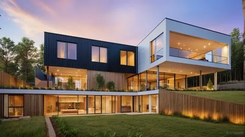 BLACK IBR CORRUGATED SHEETING WALLS,modern house,modern architecture,landscape design sydney,3d rendering,cubic house,landscape designers sydney,cube house,smart house,contemporary,dunes house,residen