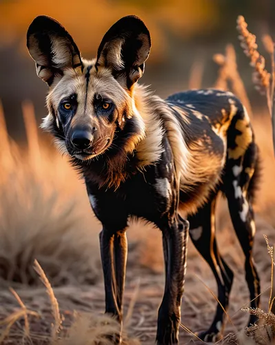 african wild dog,wild dog,english toy terrier,rat terrier,spotted hyena,miniature pinscher,new guinea singing dog,canidae,hyena,chihuahua,hunting dog,anthropomorphized animals,ears,polish hunting dog,corgi-chihuahua,pinscher,animal portrait,australian cattle dog,big ears,jagdterrier,Art,Classical Oil Painting,Classical Oil Painting 19