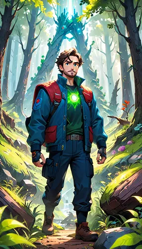 forest man,farmer in the woods,scandia gnome,luigi,super mario,aaa,gnome,cg artwork,super mario brothers,pines,biologist,game illustration,mountain guide,park ranger,mario bros,adventurer,star wood,petrol-bowser,lumberjack,patrol,Anime,Anime,Cartoon