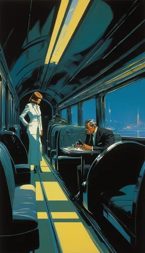 galaxy express,shinkansen,early train,skytrain,intercity,commuting,transit,long-distance train,train compartment,sky train,train ride,commute,intercity train,passengers,studio ghibli,intercity express,train,amtrak,last train,passenger cars,Conceptual Art,Sci-Fi,Sci-Fi 23