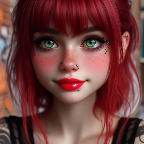 redhead doll,artist doll,painter doll,realdoll,doll's facial features,doll paola reina,female doll,girl doll,doll face,clay doll,red skin,vintage doll,handmade doll,killer doll,doll head,doll figure,fantasy portrait,doll's head,like doll,doll,Female,South Africans,Straight hair,Youth adult,M,Confidence,Underwear,Outdoor,City Alleyway