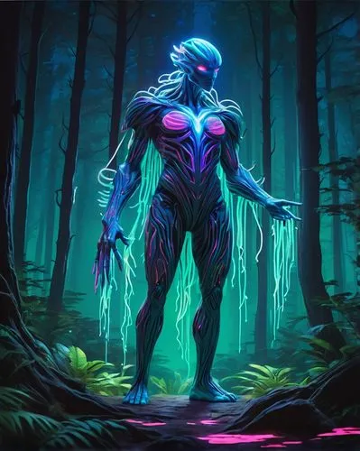 syglowski,windigo,gradimir,varus,telos,neon body painting,niroshan,varekai,forest man,shadowboxer,adirek,elashyi,nekron,zillur,luarsab,yapor,kerrii,raziel,synar,geist,Illustration,Realistic Fantasy,Realistic Fantasy 20