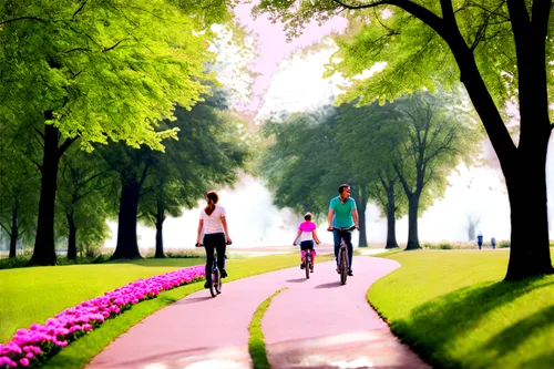 bicycle path,bicycle ride,bike path,walk in a park,bicycle riding,nodame,bike ride,bicycle lane,promenade,bikeway,bike riding,carfree,greenways,landscape background,bicyclists,pedalers,bicycling,city park,towpath,cycling,Photography,Artistic Photography,Artistic Photography 05
