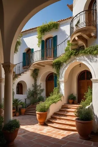 masseria,hacienda,cortile,andalucia,courtyard,andalucian,courtyards,patios,casitas,andaluz,inside courtyard,altea,cortijo,casa fuster hotel,marbella,andaluza,patio,porticos,nerja,casares,Illustration,Retro,Retro 14