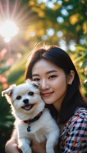 girl with dog,jinji,gongju,suji,solar,dog photography,nana,hanqiong,inu,joy,dami,minky,wonju,moua,tzu,shih tzu,yuanjie,cute puppy,yiji,yanji,Photography,General,Natural