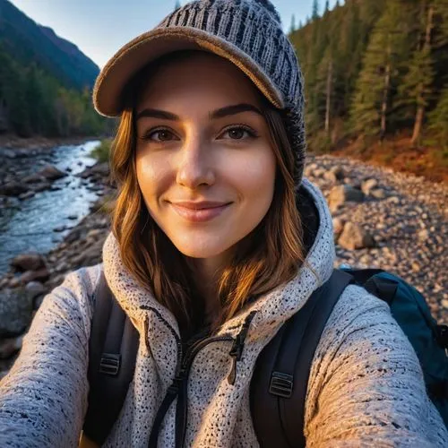 girl wearing hat,mountain hiking,hiking,beanie,glacier national park,hike,georgia,british columbia,nature photographer,brown hat,alaska,leather hat,travel woman,a girl with a camera,canada,pink hat,montana,nationalpark,mountain sunrise,beautiful face,Photography,General,Natural