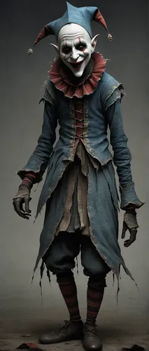 horror clown,creepy clown,scary clown,jester,it,clown,male mask killer,geppetto,pierrot,scarecrow,danse macabre,rodeo clown,trickster,undead warlock,hag,dodge warlock,knife head,harlequin,jigsaw,game character,Illustration,Realistic Fantasy,Realistic Fantasy 17