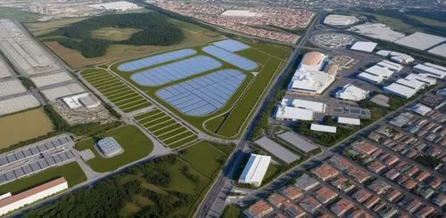 aerotropolis,technopolis,solar farm,inland port,skolkovo,solar power plant,container terminal,solar modules,solar cell base,industrial area,vnukovo,hockenheimring,neukom,thyssenkrupp,solarworld,europan,europort,brunelsunergy,megaproject,solar panels,Photography,General,Realistic