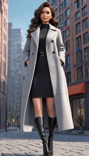 overcoat,spy,trenchcoat,long coat,spy visual,coat,Unique,3D,3D Character