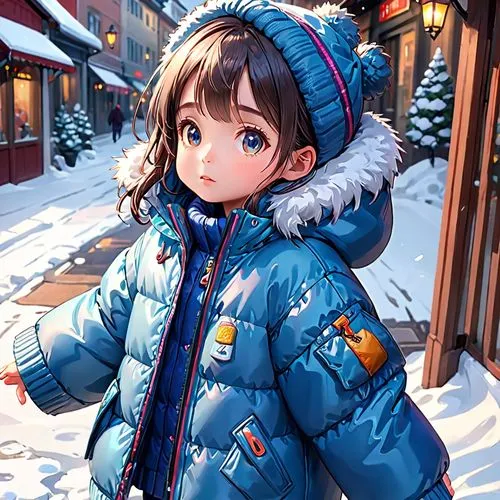 winter background,winter clothes,kumiko,snowsuit,chihaya,megumi,Anime,Anime,General