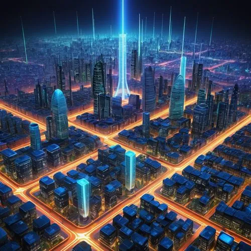 cybercity,cybertown,guangzhou,cyberport,metropolis,tianjin,megalopolis,microdistrict,dubai,dubia,megapolis,shanghai,futurenet,coruscant,city at night,cyberia,city cities,fantasy city,superhighways,electronico,Art,Classical Oil Painting,Classical Oil Painting 41