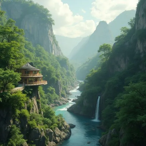 wudang,wenchuan,shaoming,japan landscape,tigers nest,fantasy landscape,rivendell,hushan,mountainous landscape,taroko,japanese mountains,huashan,huanglong,mountain landscape,teahouse,yangtze,south korea,yunnan,house in mountains,maoyuan,Photography,General,Realistic