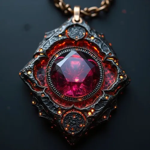 diamond pendant,red heart medallion,pendant,kunzite,locket,amulet,Conceptual Art,Sci-Fi,Sci-Fi 26