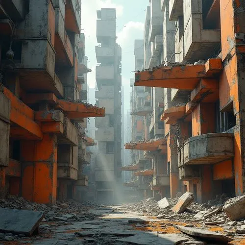 destroyed city,scampia,slum,dystopian,demolition,post-apocalyptic landscape,postapocalyptic,post apocalyptic,ruin,kurilsk,dystopia,dystopias,sedensky,ruins,city blocks,microdistrict,density,apartment block,destroyed area,slums,Photography,General,Realistic