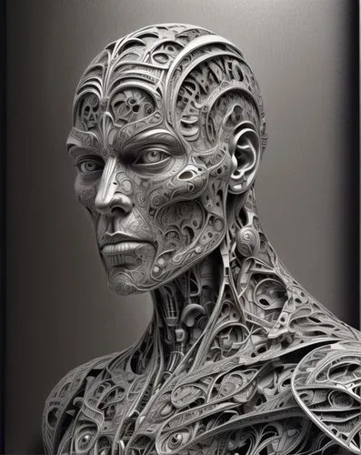 cyborg,biomechanical,sculptor ed elliott,3d man,prometheus,giger,sculpt,sculptor,robotman,plastinated,humanoid,cybernetically,cybernetic,kryten,cardassian,transhuman,metallo,cybernetics,irobot,plastination