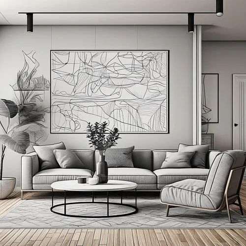 contemporary decor,modern decor,living room,apartment lounge,livingroom,modern living room,sitting room,sofa set,danish furniture,interior decor,interior design,ikebana,modern room,contemporary,home interior,interior modern design,heracleum (plant),mid century modern,sofa,interior decoration,Design Sketch,Design Sketch,Outline