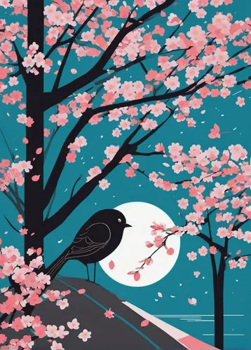 japanese sakura background,plum blossoms,sakura tree,sakura cherry tree,flower and bird illustration,cherry blossom japanese,takato cherry blossoms,sakura trees,cherry tree,the cherry blossoms,sakura blossom,blue birds and blossom,kyoto,spring bird,cherry blossom,japanese cherry blossom,sakura background,japanese art,sakura blossoms,japanese floral background,Illustration,Vector,Vector 06